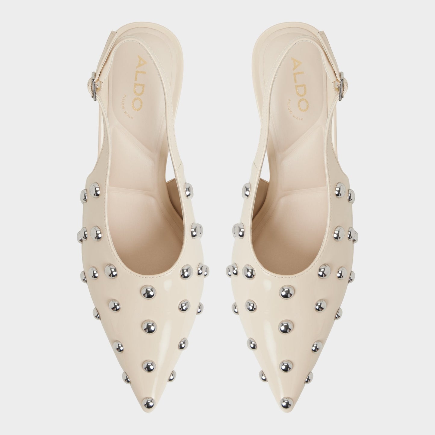 Naiarah in Cream 14118390 - Slingback heel, Stiletto heel Aldo Cream