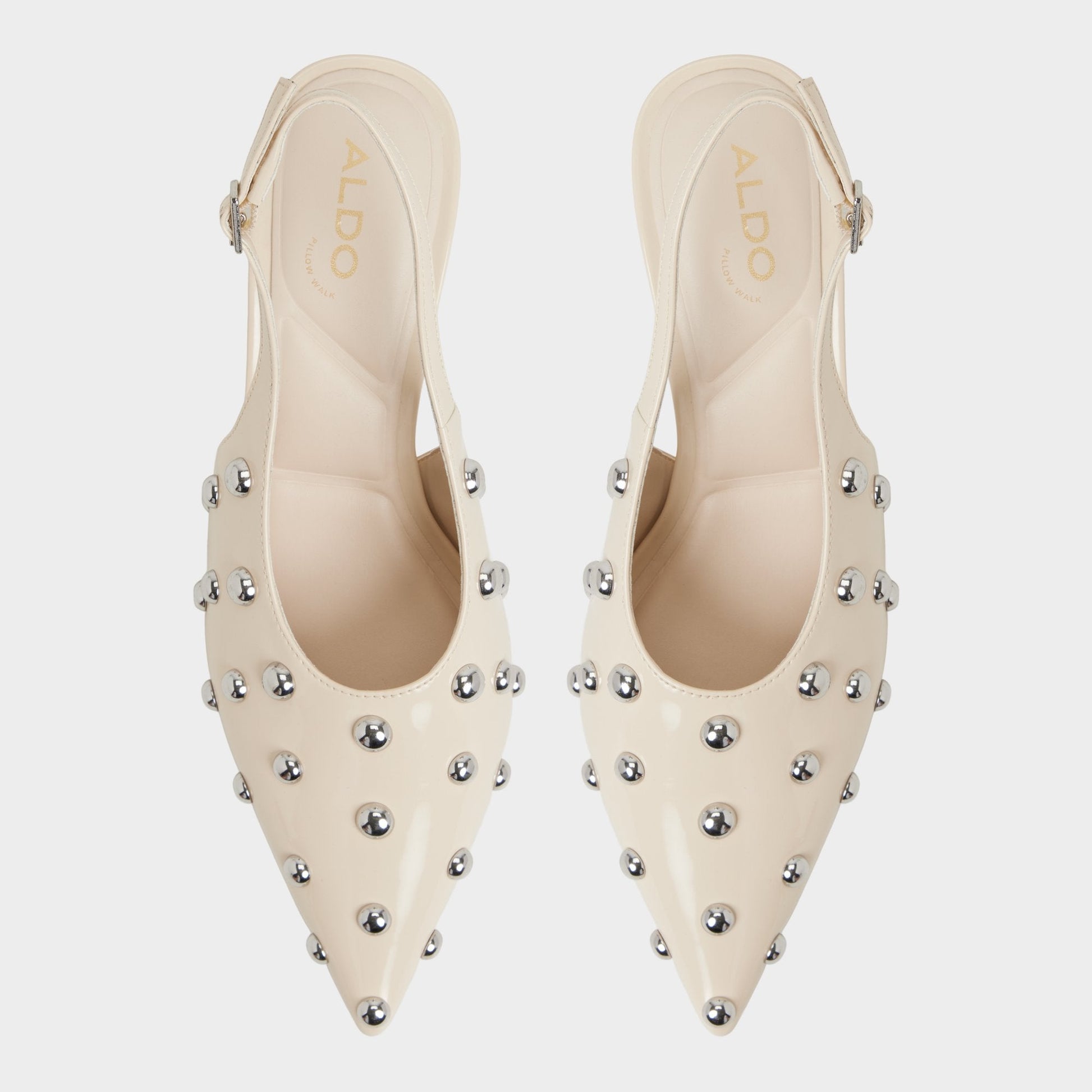 Naiarah in Cream 14118390 - Slingback heel, Stiletto heel Aldo Cream
