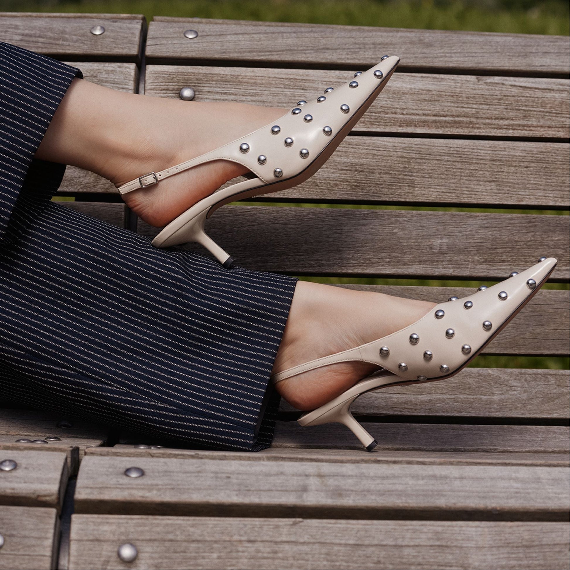 Naiarah in Cream 14118390 - Slingback heel, Stiletto heel Aldo Cream