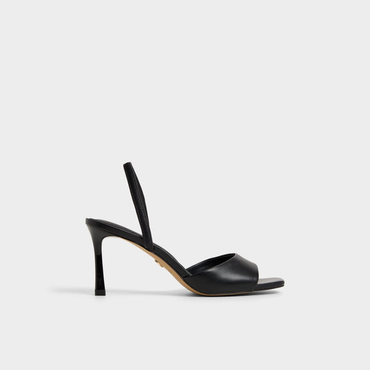 Andya Black Women's Strappy sandals - Slingback heeled sandal, Stiletto heel Aldo Black