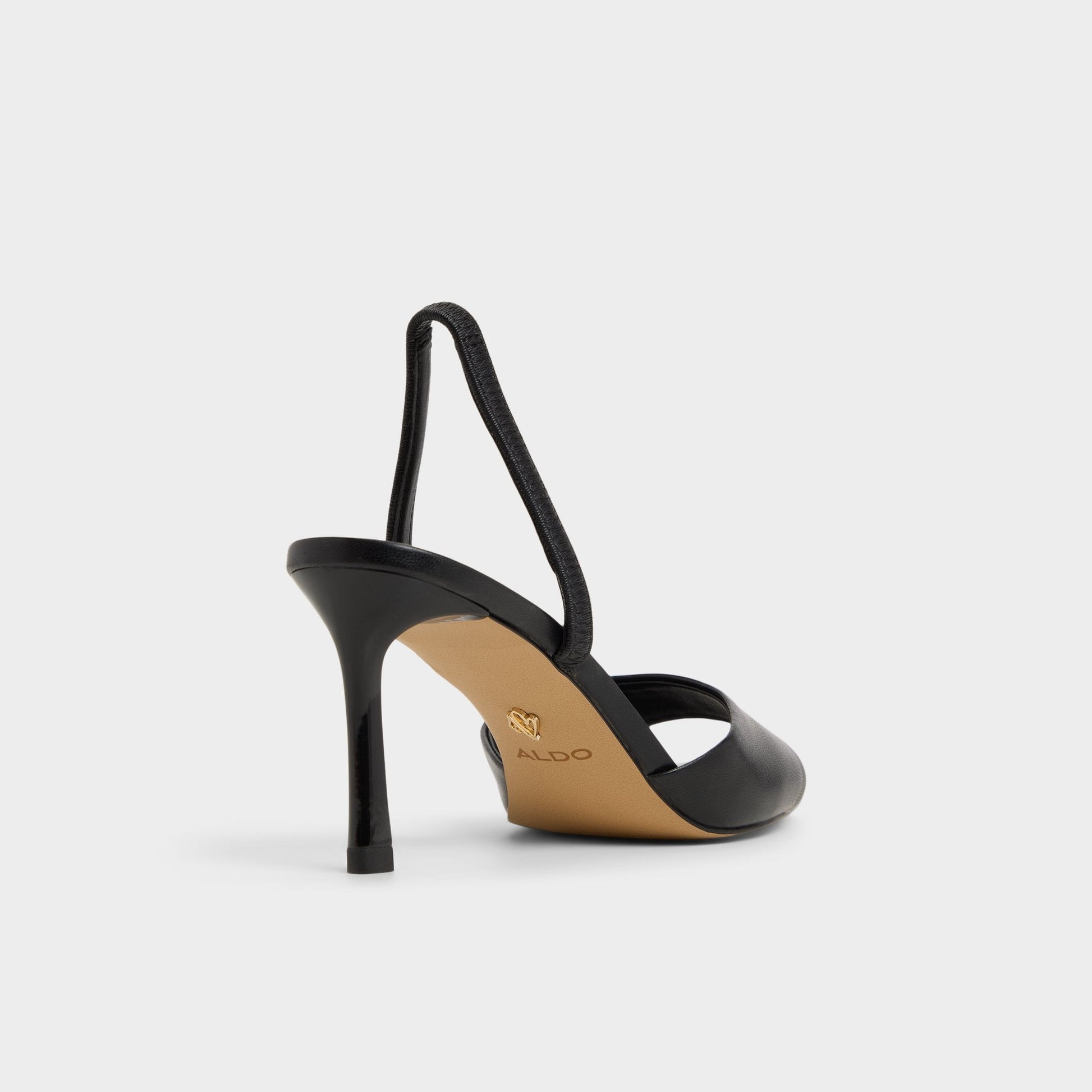Andya Black Women's Strappy sandals - Slingback heeled sandal, Stiletto heel Aldo Black