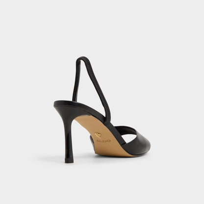 Andya Black Women's Strappy sandals - Slingback heeled sandal, Stiletto heel Aldo Black