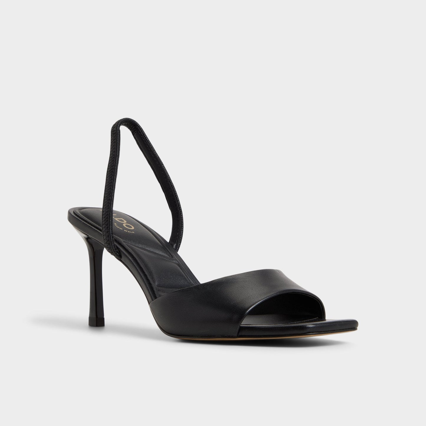 Andya Black Women's Strappy sandals - Slingback heeled sandal, Stiletto heel Aldo Black