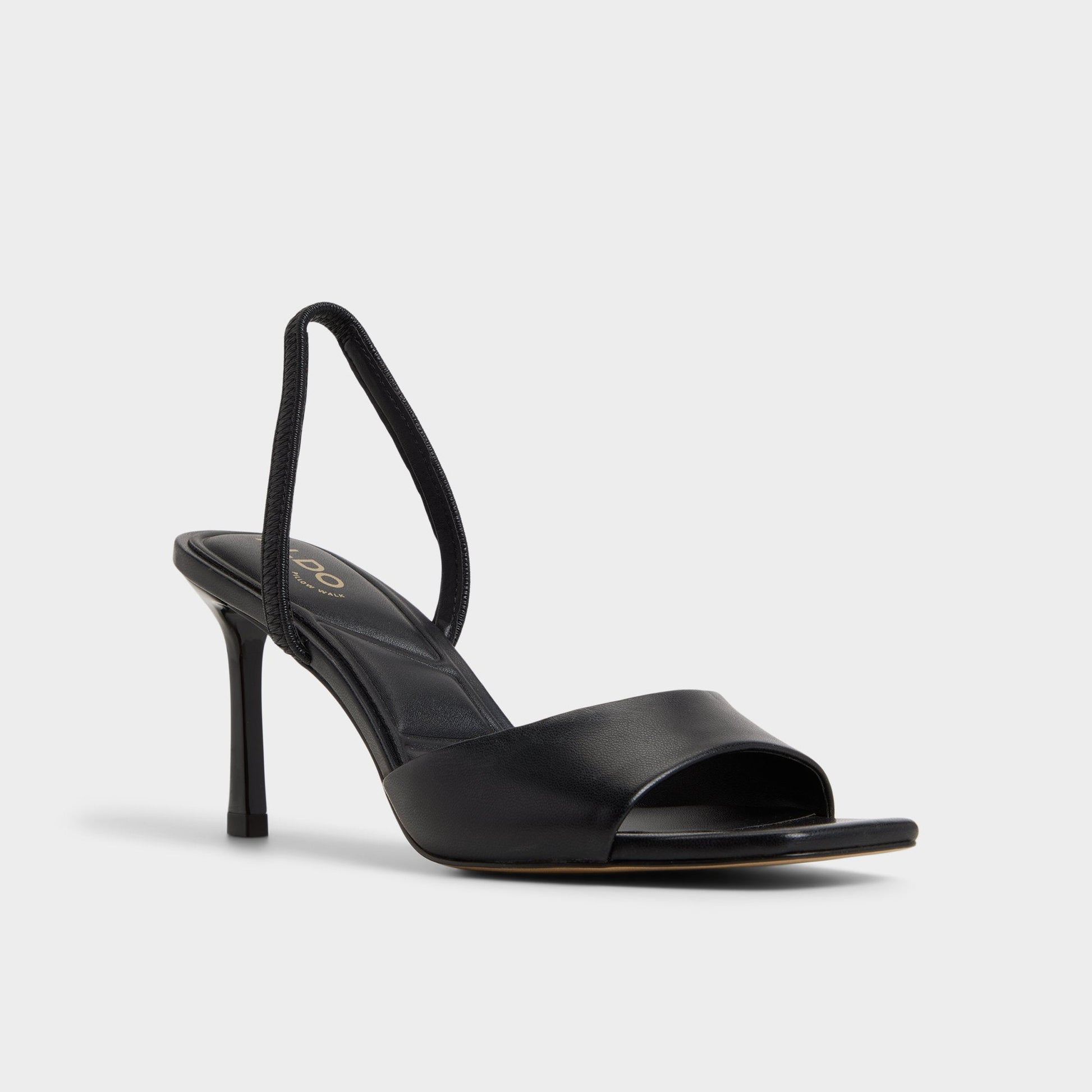 Andya Black Women's Strappy sandals - Slingback heeled sandal, Stiletto heel Aldo Black