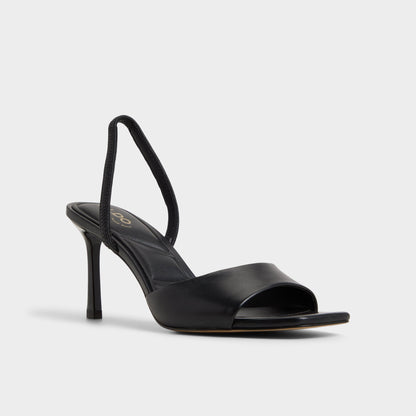 Andya Black Women's Strappy sandals - Slingback heeled sandal, Stiletto heel Aldo Black
