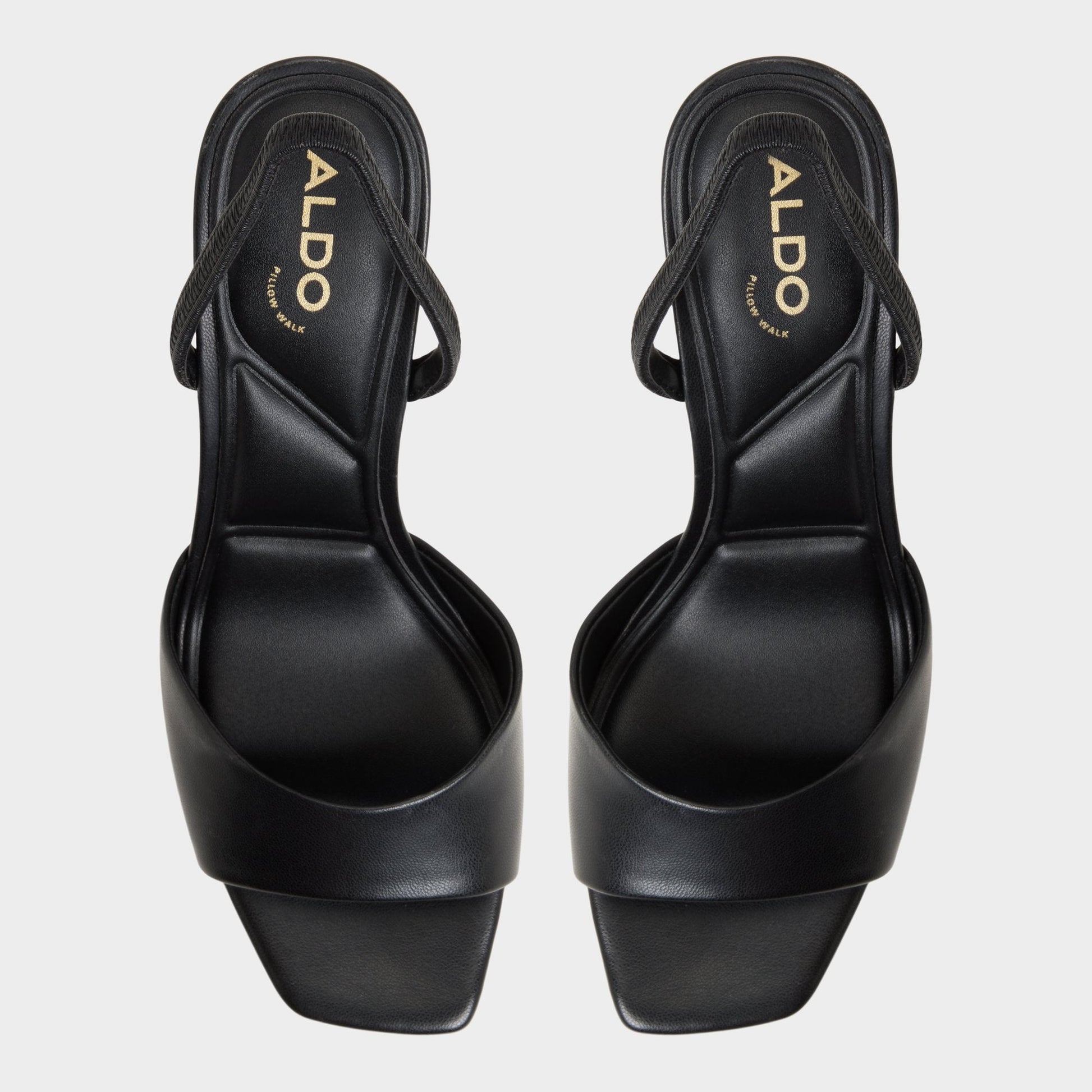 Andya Black Women's Strappy sandals - Slingback heeled sandal, Stiletto heel Aldo Black