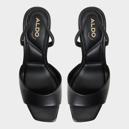 Andya Black Women's Strappy sandals - Slingback heeled sandal, Stiletto heel Aldo Black