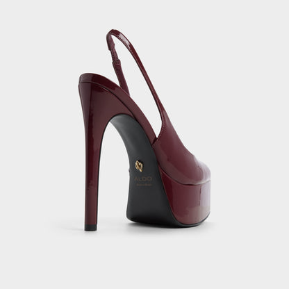 Thanlinie in Dark Red - Slingback heeled sandal, Platform Aldo Dark Red