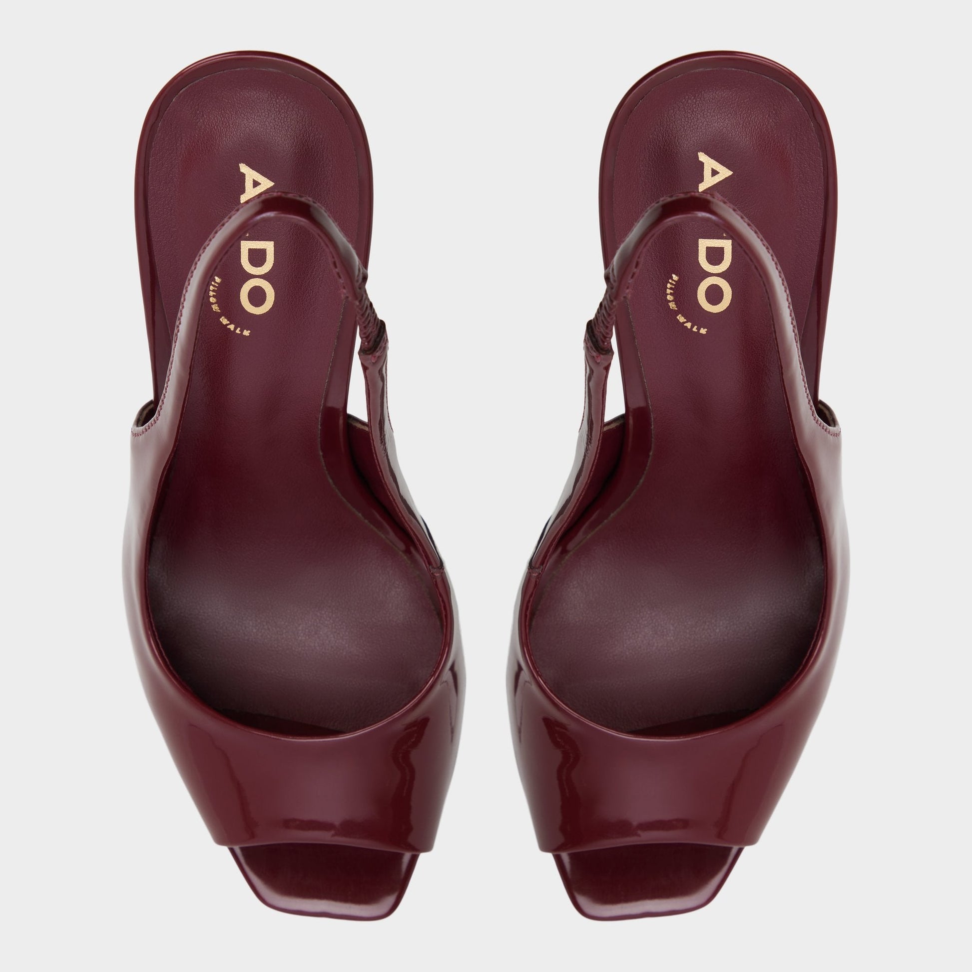 Thanlinie in Dark Red - Slingback heeled sandal, Platform Aldo Dark Red