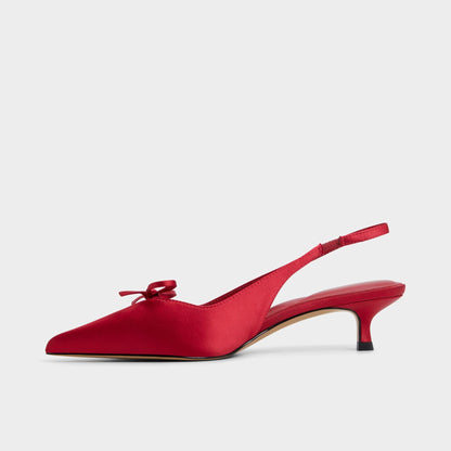 Azizza in Dark Red - Slingback heel, Kitten heel Aldo Dark red