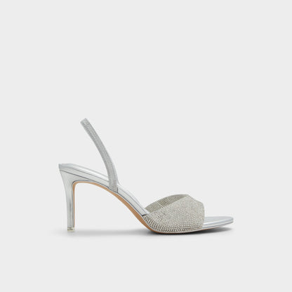 Aitana Silver Women's Heeled sandals - Slingback heeled sandal, Stiletto heel Aldo Silver