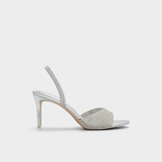 Aitana Silver Women's Heeled sandals - Slingback heeled sandal, Stiletto heel Aldo Silver