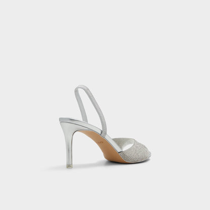 Aitana Silver Women's Heeled sandals - Slingback heeled sandal, Stiletto heel Aldo Silver