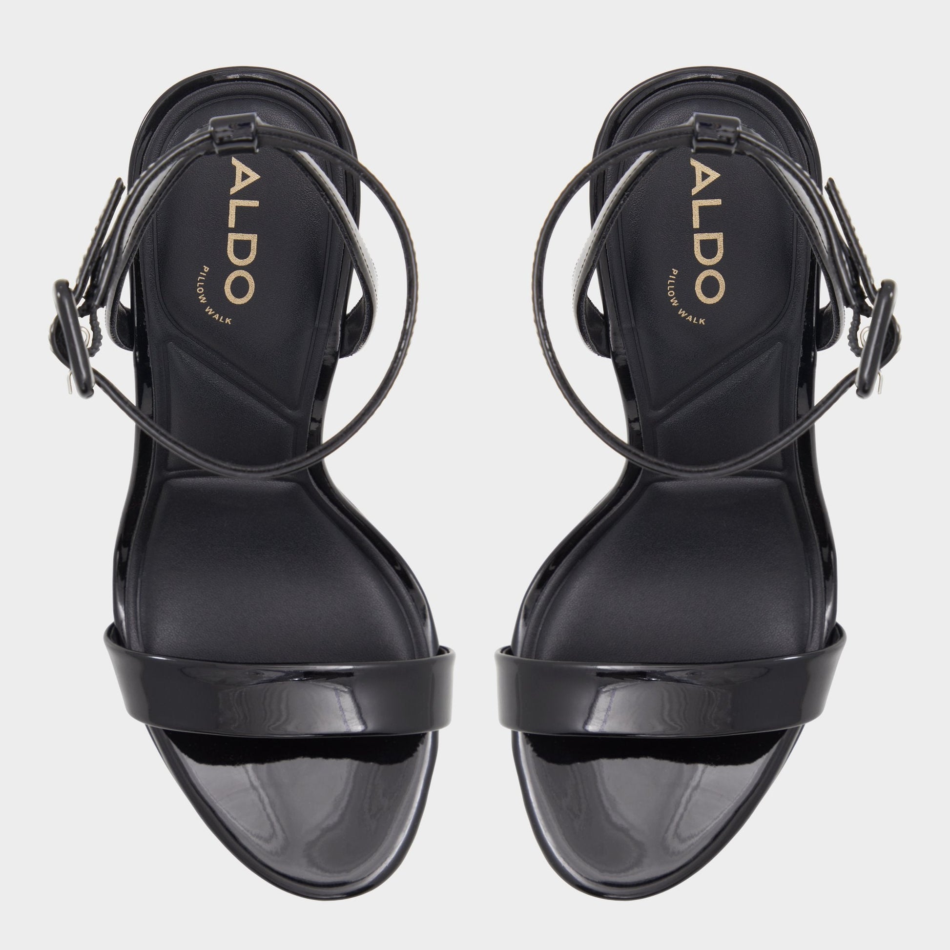 Katelina Black Women's Heeled sandals - Strappy heeled sandal, Stiletto platform Aldo Black
