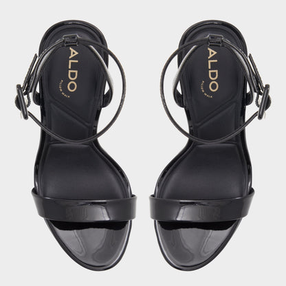 Katelina Black Women's Heeled sandals - Strappy heeled sandal, Stiletto platform Aldo Black