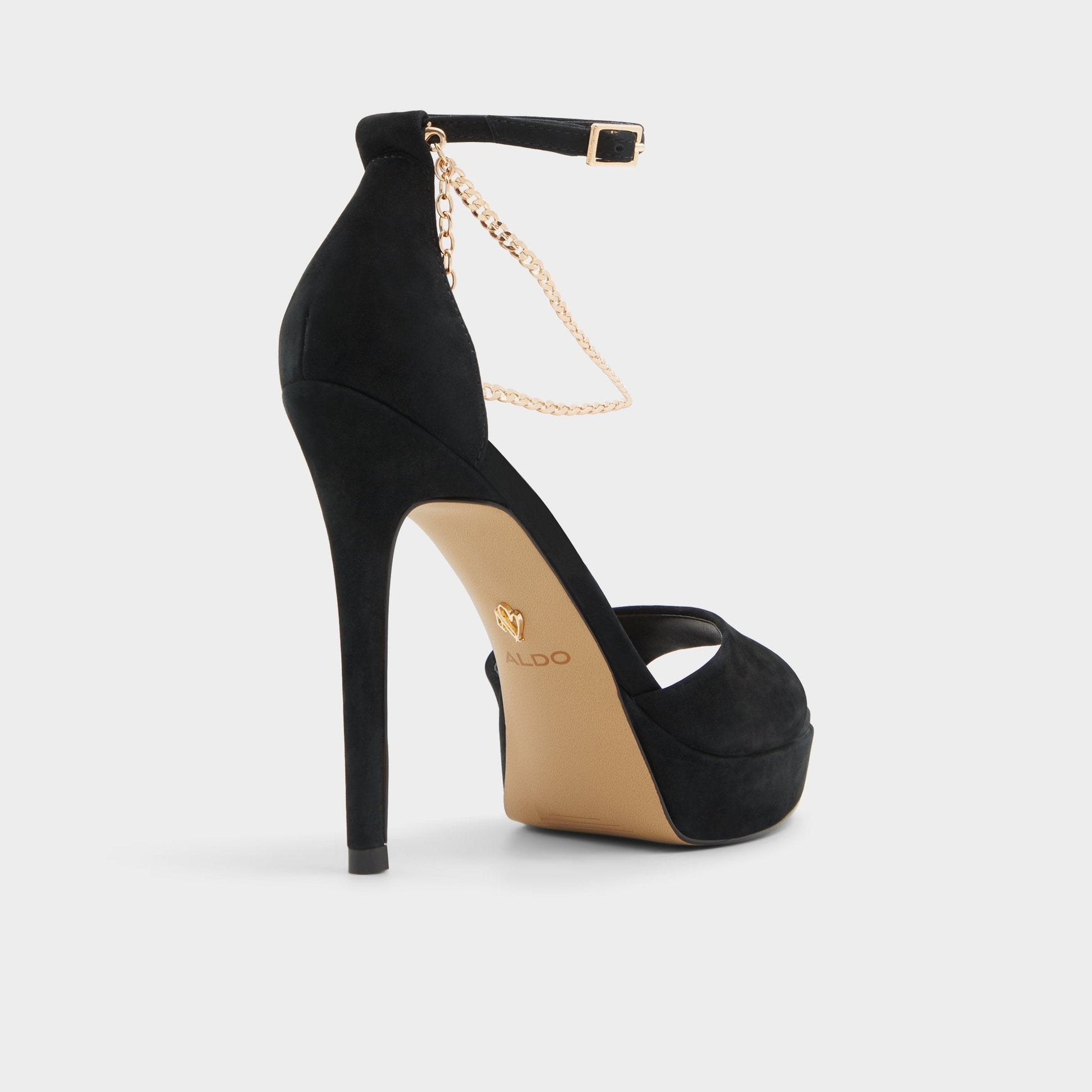Afumeth Black Overflow Women's Platform sandals - Strappy heeled sandal, Stiletto platform Aldo Black overflow
