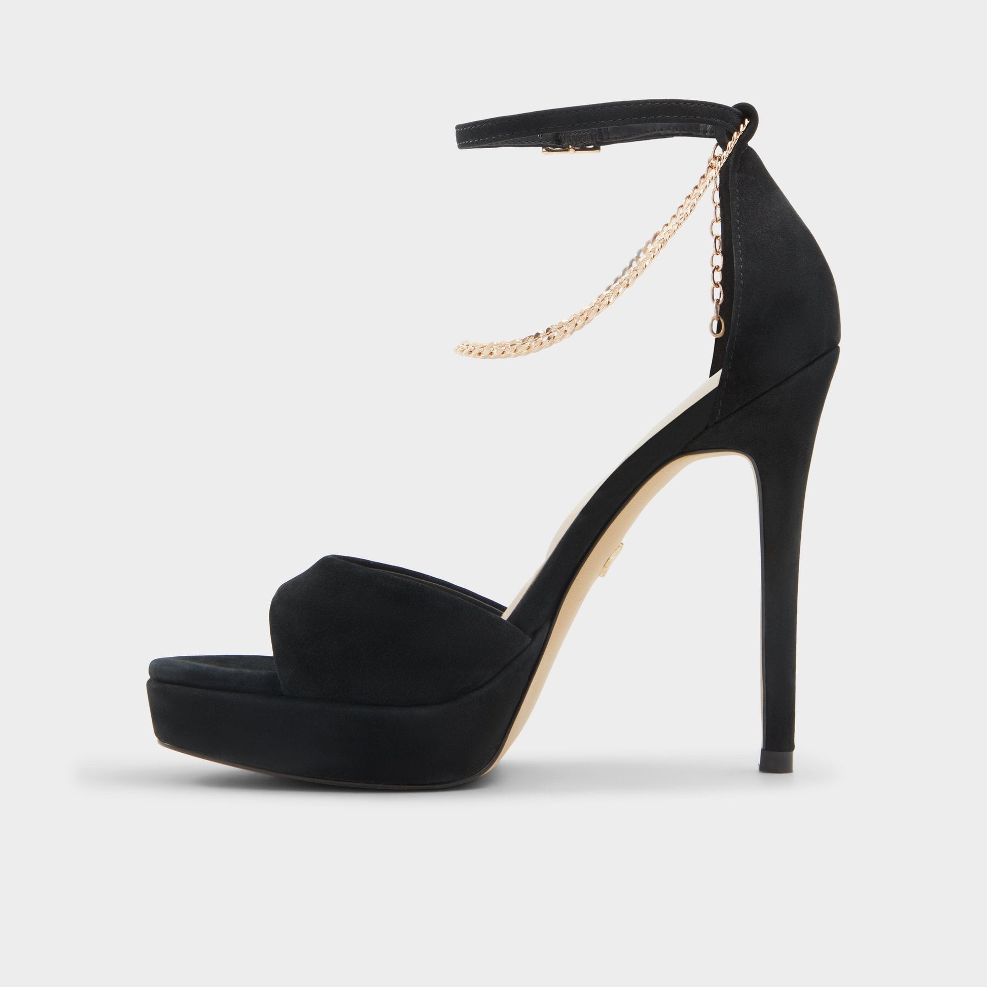 Afumeth Black Overflow Women's Platform sandals - Strappy heeled sandal, Stiletto platform Aldo Black overflow