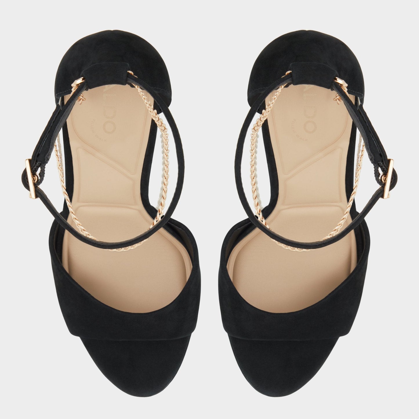 Afumeth Black Overflow Women's Platform sandals - Strappy heeled sandal, Stiletto platform Aldo Black overflow
