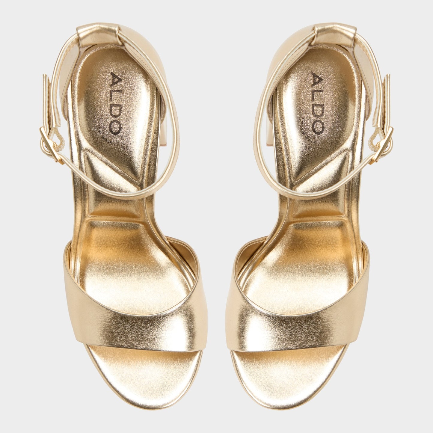Enaegyn 2.0 in Gold - Strappy heeled sandal, Platform Aldo Gold