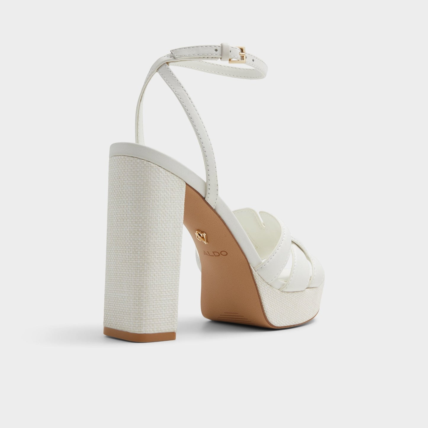 Valaberel Open White Women's Platform sandals - Strappy heeled sandal, Platform Aldo Open white