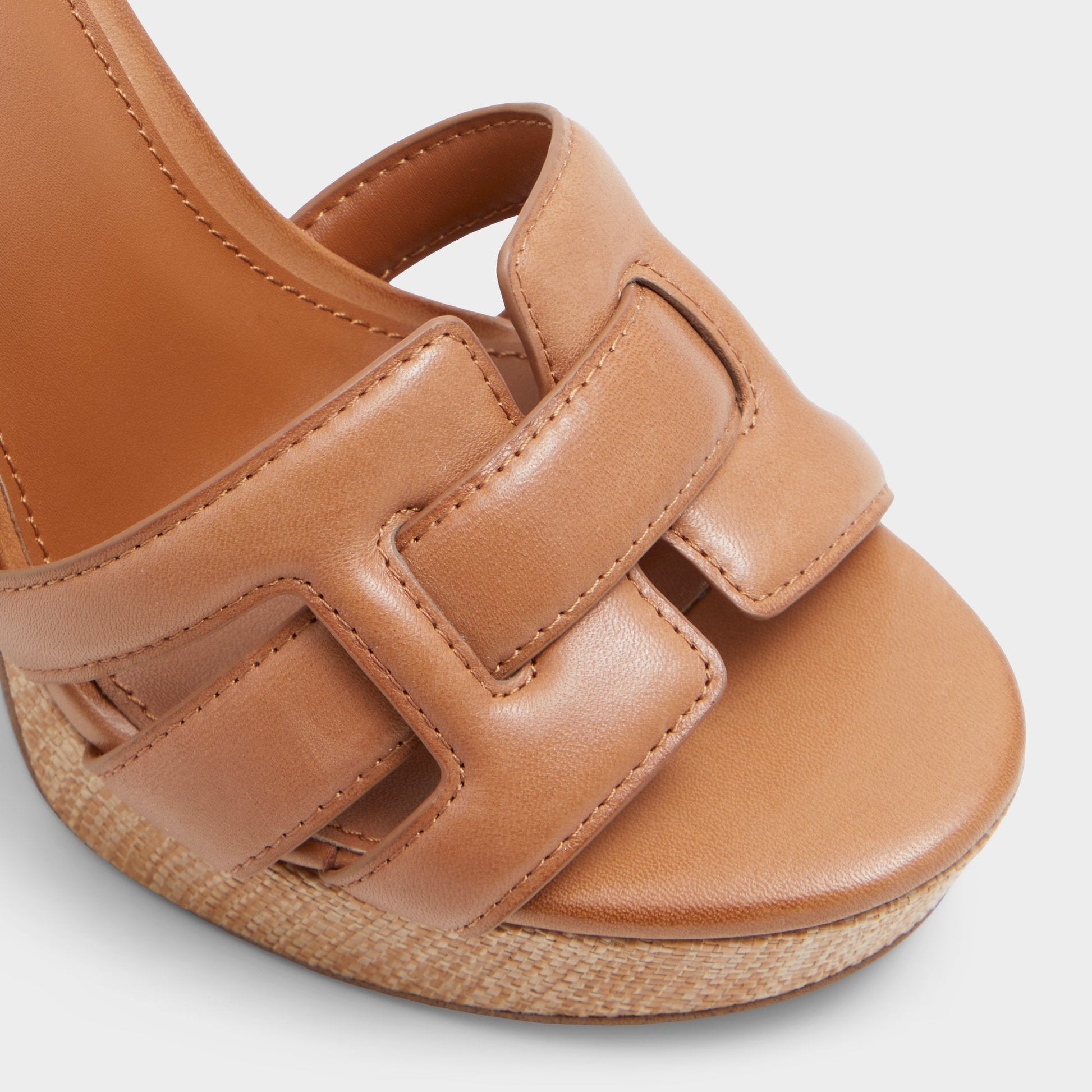 Valaberel Medium Brown Women's Platform sandals - Strappy heeled sandal, Platform Aldo Medium brown