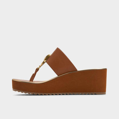 Penelopy Medium Brown Women's Platform sandals - Wedge sandal, Wedge heel Aldo Medium brown