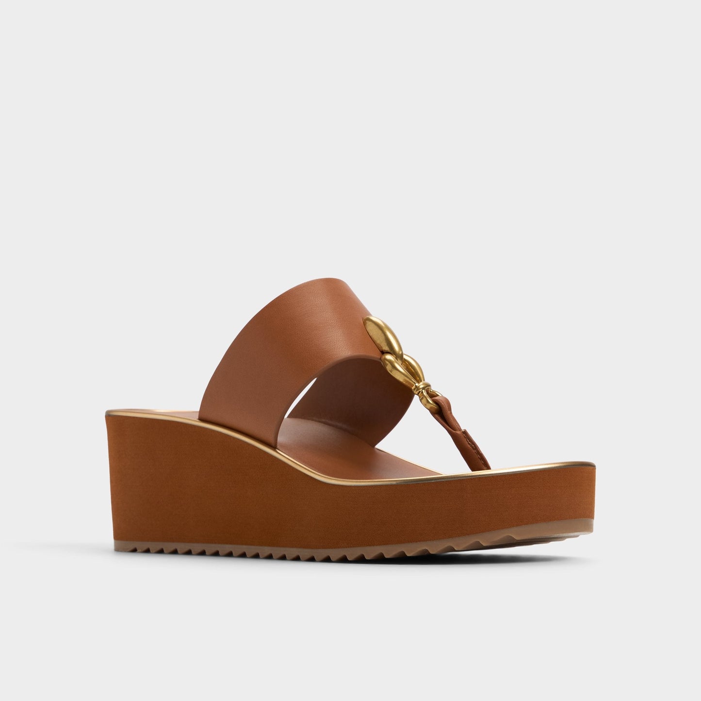 Penelopy Medium Brown Women's Platform sandals - Wedge sandal, Wedge heel Aldo Medium brown