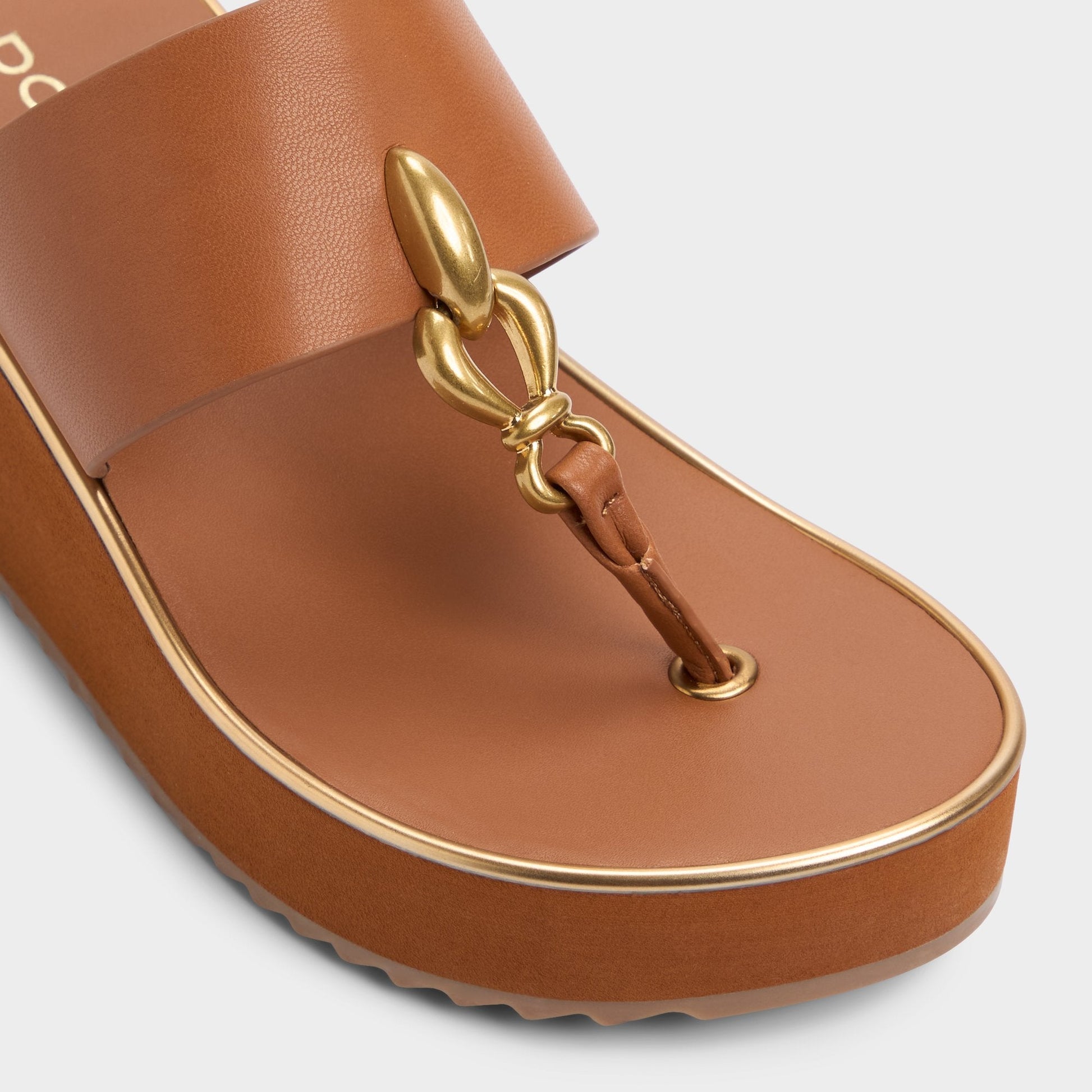 Penelopy Medium Brown Women's Platform sandals - Wedge sandal, Wedge heel Aldo Medium brown