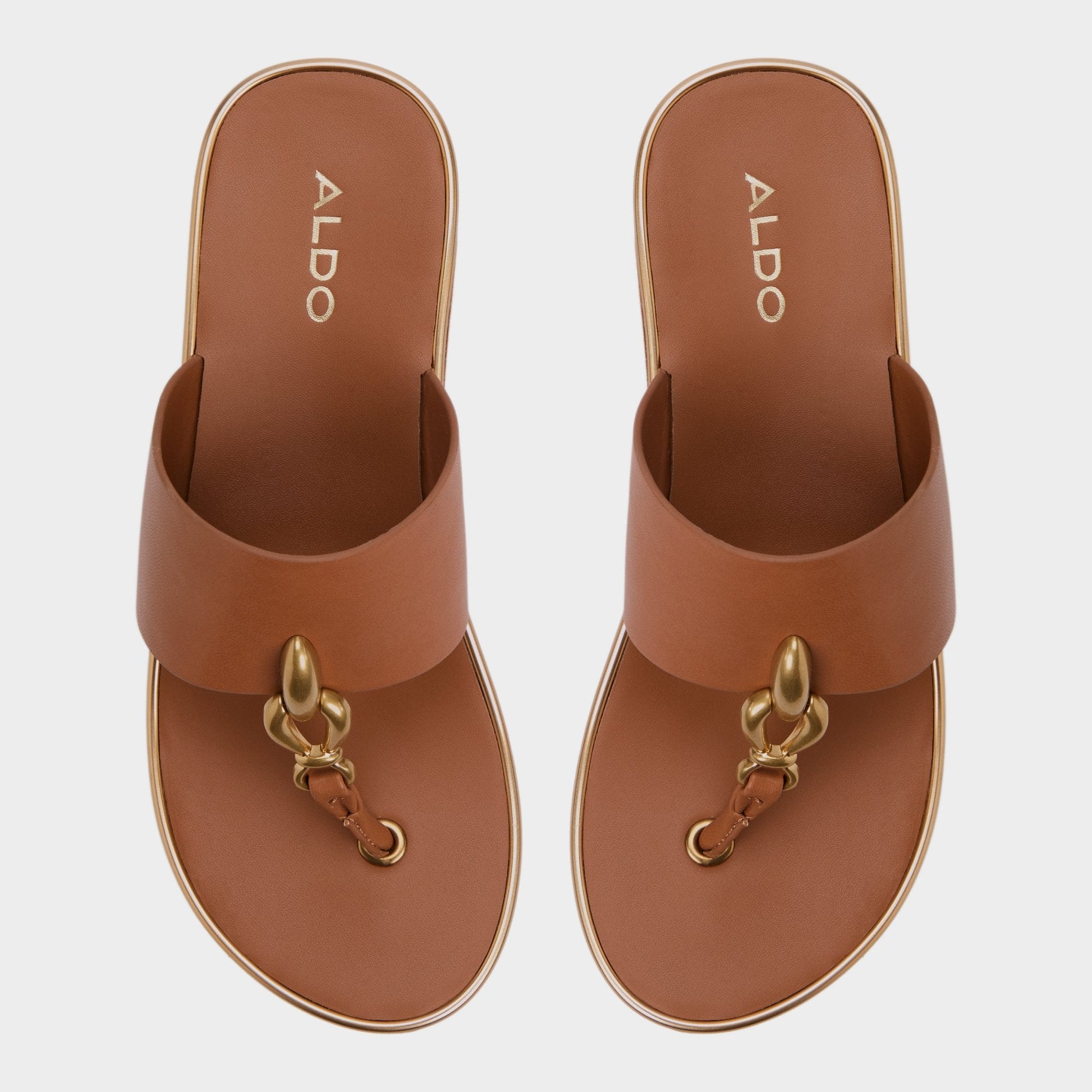 Penelopy Medium Brown Women's Platform sandals - Wedge sandal, Wedge heel Aldo Medium brown