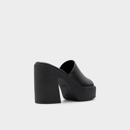 Maysee Other Black Leather Smooth Women's Mule slides - Heeled mule, Platform Aldo Other black
