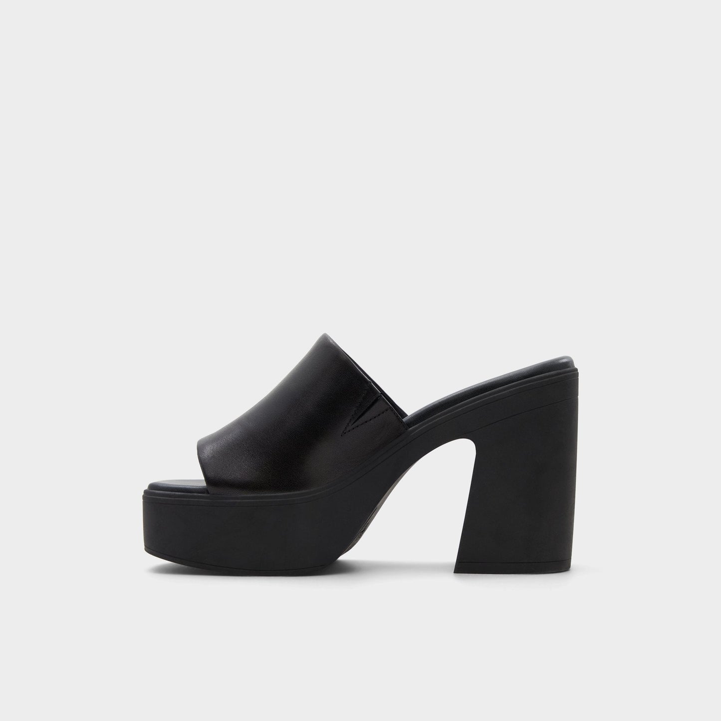 Maysee Other Black Leather Smooth Women's Mule slides - Heeled mule, Platform Aldo Other black