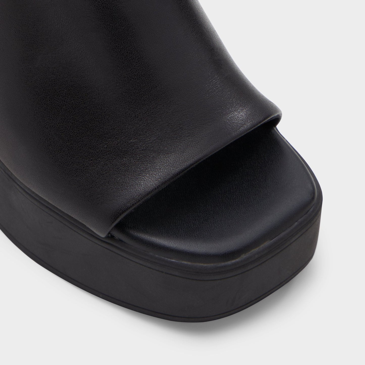 Maysee Other Black Leather Smooth Women's Mule slides - Heeled mule, Platform Aldo Other black