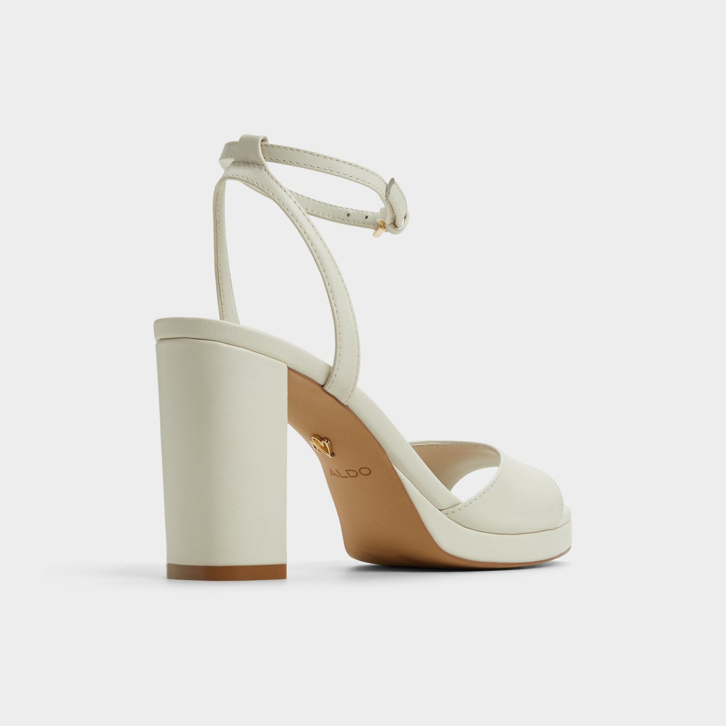 Gracious White/Bone Women's Block heels - Strappy heeled sandal, Block heel Aldo White/Bone