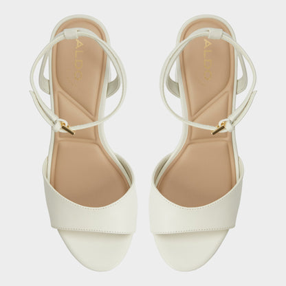 Gracious White/Bone Women's Block heels - Strappy heeled sandal, Block heel Aldo White/Bone