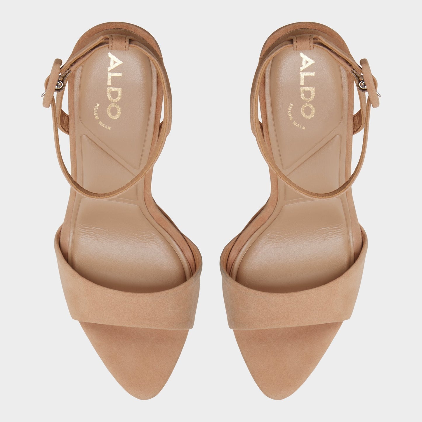 Ivette in Medium Beige - Strappy heeled sandal, Platform Aldo Medium Beige
