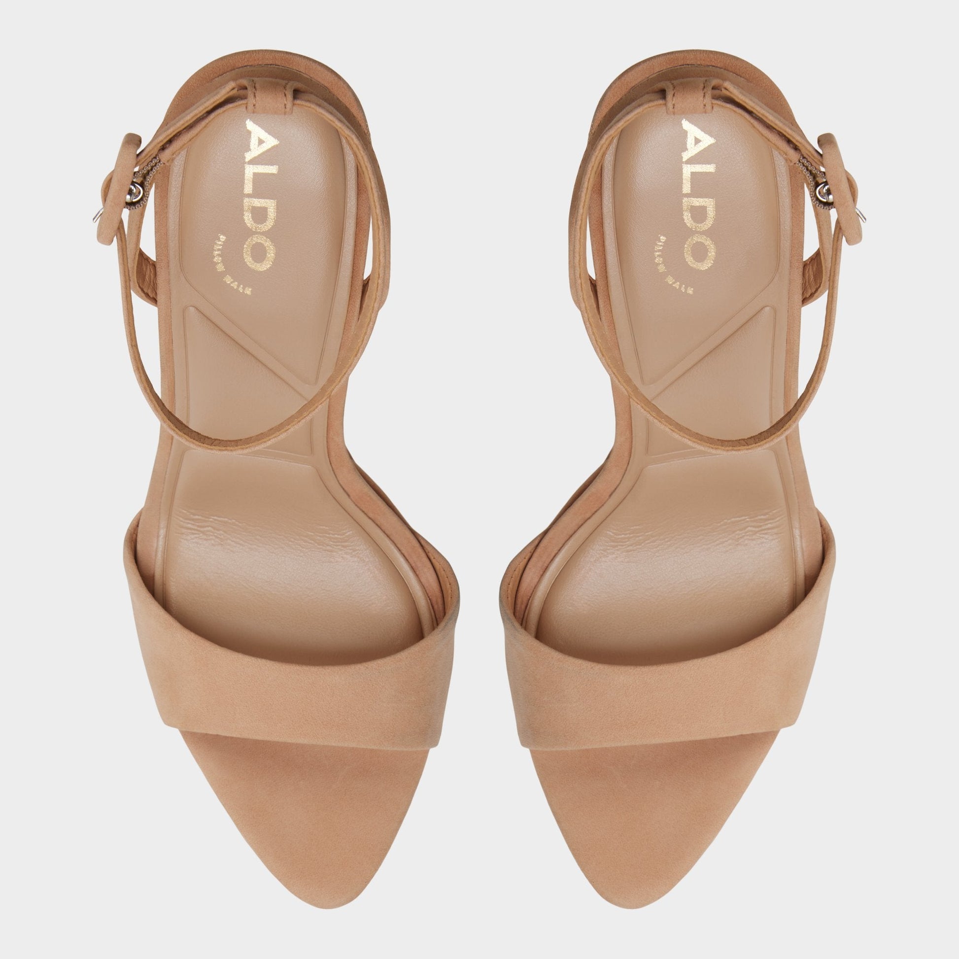 Ivette in Medium Beige - Strappy heeled sandal, Platform Aldo Medium Beige