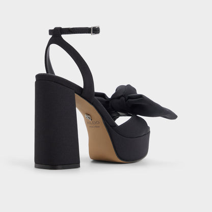 Luscious in Black 14154112 - Strappy heeled sandal, Platform Aldo Black