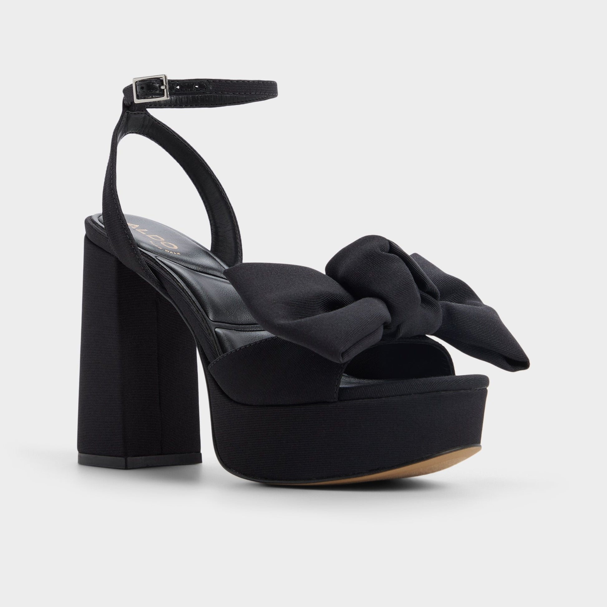 Luscious in Black 14154112 - Strappy heeled sandal, Platform Aldo Black