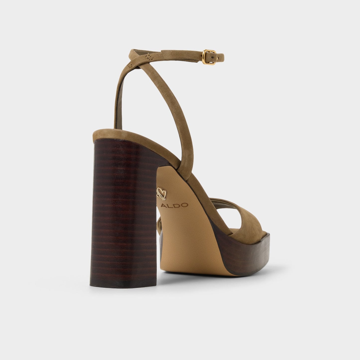 Lothon in Other Green - Strappy heeled sandal, Platform Aldo Other Green