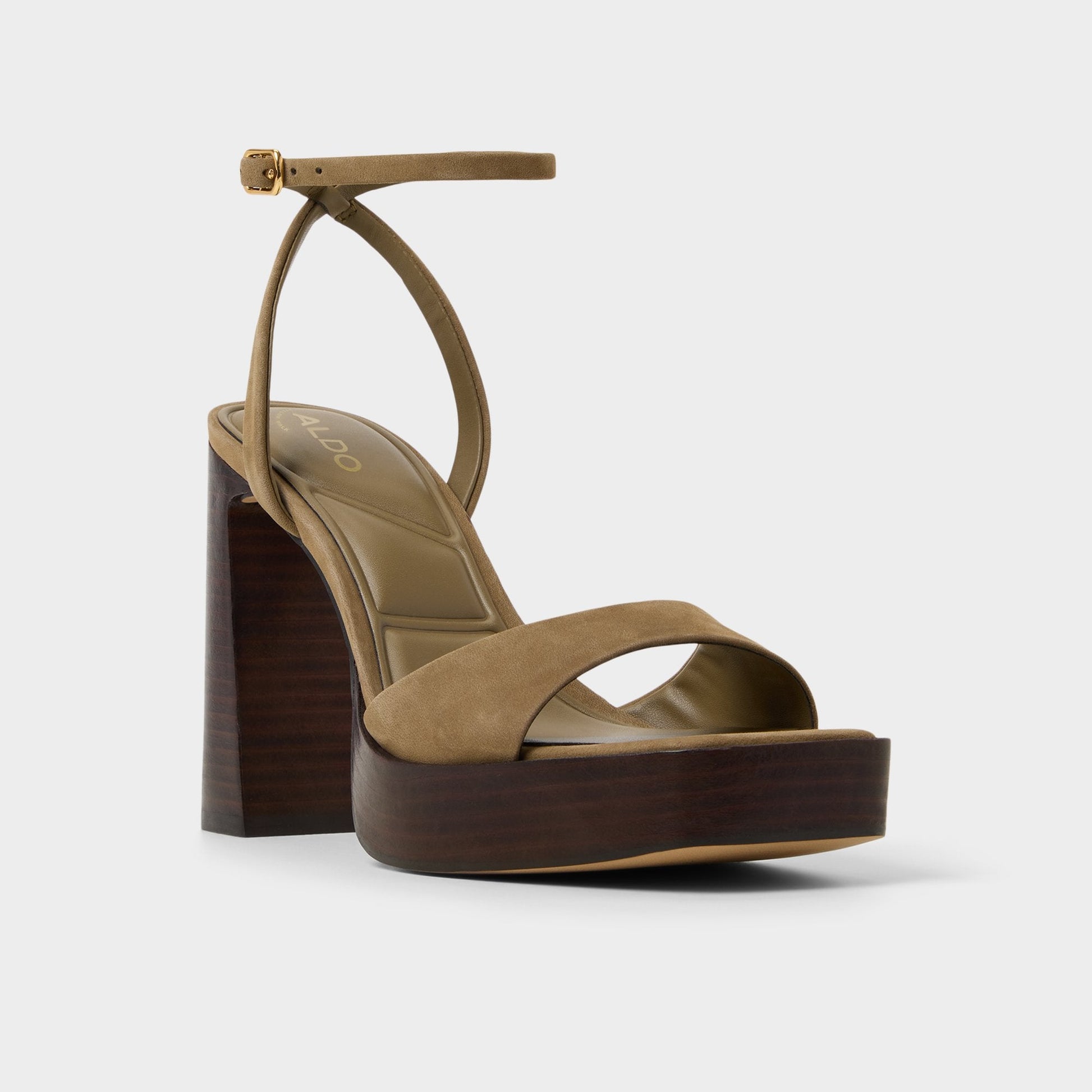 Lothon in Other Green - Strappy heeled sandal, Platform Aldo Other Green