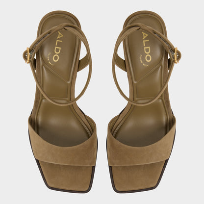 Lothon in Other Green - Strappy heeled sandal, Platform Aldo Other Green