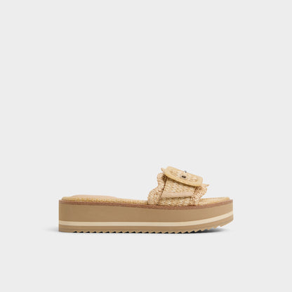 Wavynelly Light Beige Women's Flats - Slide sandal, Platform Aldo Light beige