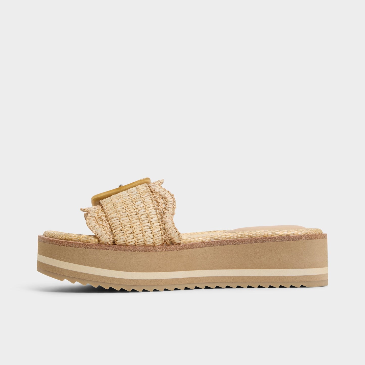Wavynelly Light Beige Women's Flats - Slide sandal, Platform Aldo Light beige
