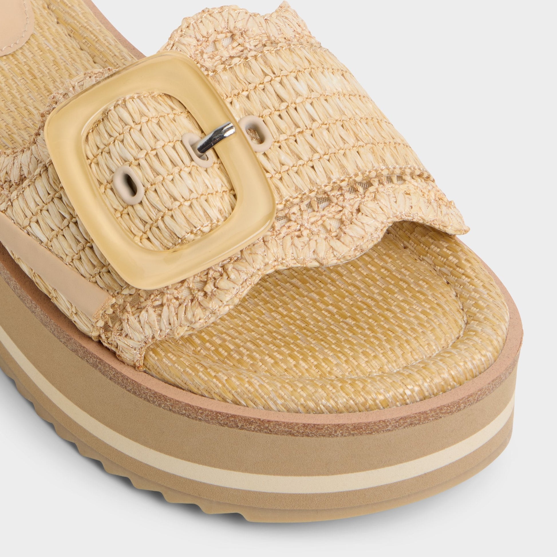 Wavynelly Light Beige Women's Flats - Slide sandal, Platform Aldo Light beige