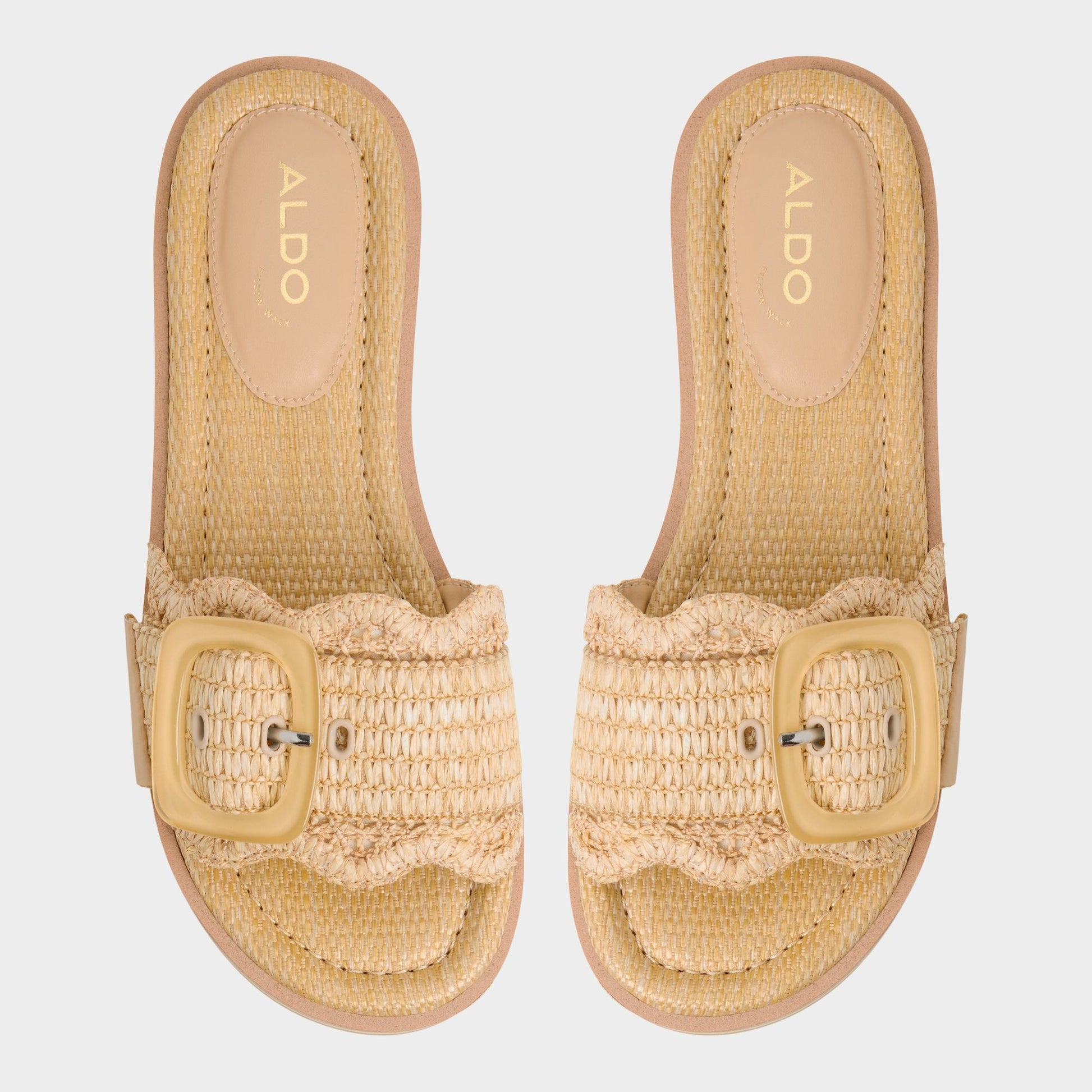 Wavynelly Light Beige Women's Flats - Slide sandal, Platform Aldo Light beige
