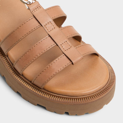 Lamington Medium Brown Women's Strappy sandals - Gladiator sandal, Lug sole Aldo Medium Brown