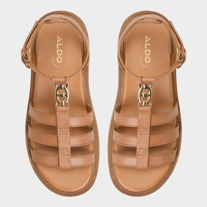 Lamington Medium Brown Women's Strappy sandals - Gladiator sandal, Lug sole Aldo Medium Brown