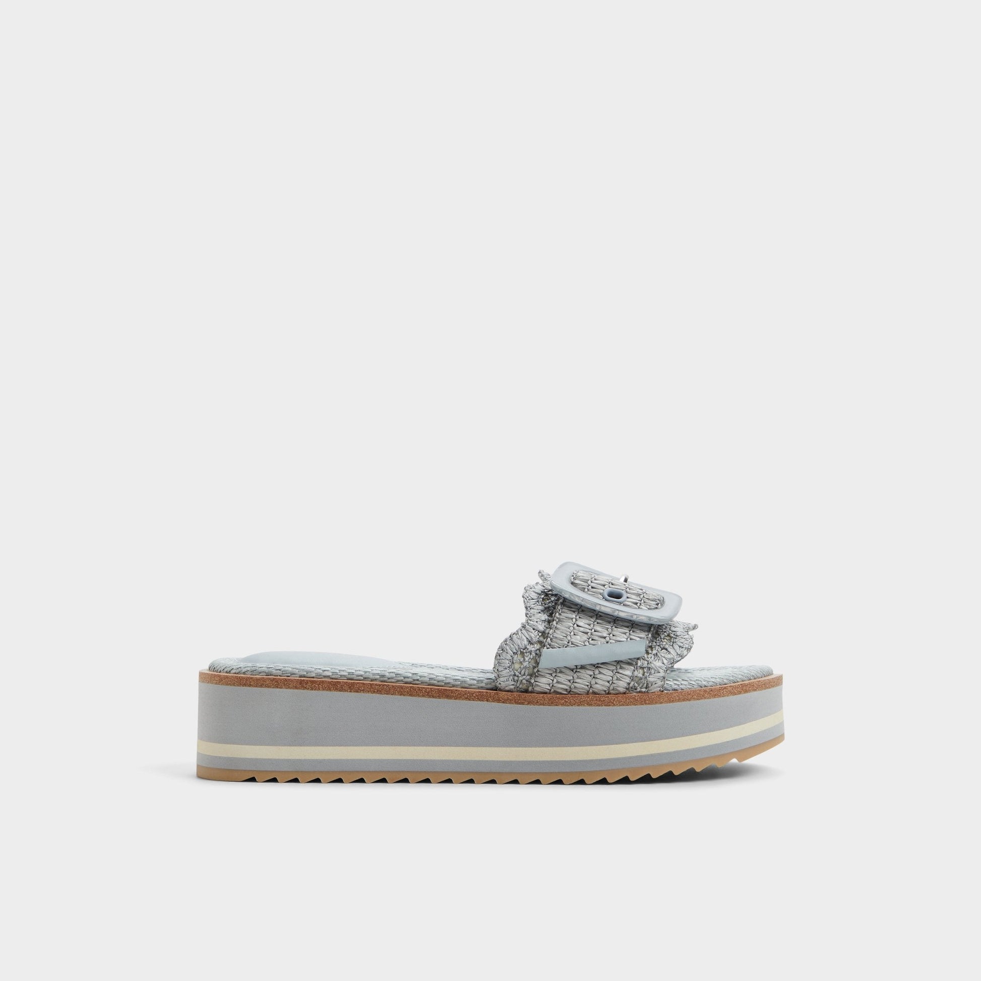 Wavynelly Other Blue Women's Flats - Slide sandal, Platform Aldo Other Blue