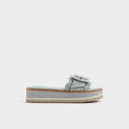 Wavynelly Other Blue Women's Flats - Slide sandal, Platform Aldo Other Blue