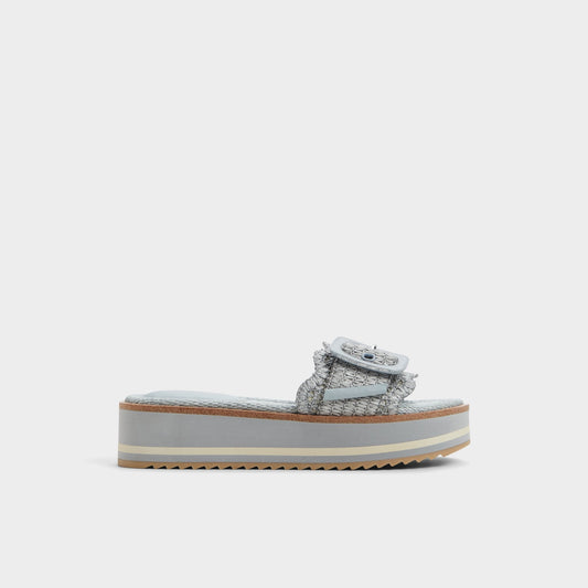 Wavynelly Other Blue Women's Flats - Slide sandal, Platform Aldo Other Blue